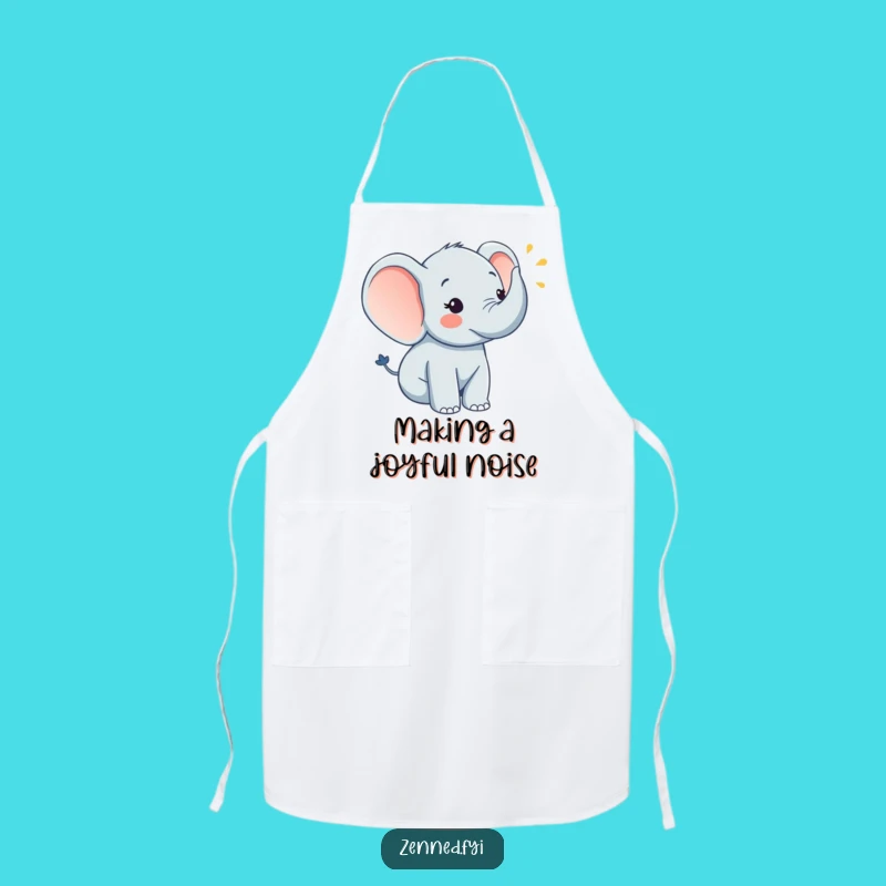 Funny Elephant Chef's Apron - Hilarious Gift for Musical Cooks