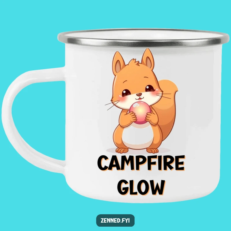 Funny Content Squirrel Orb Camping Mug: Magical Adventures, Adorable Funny Gift