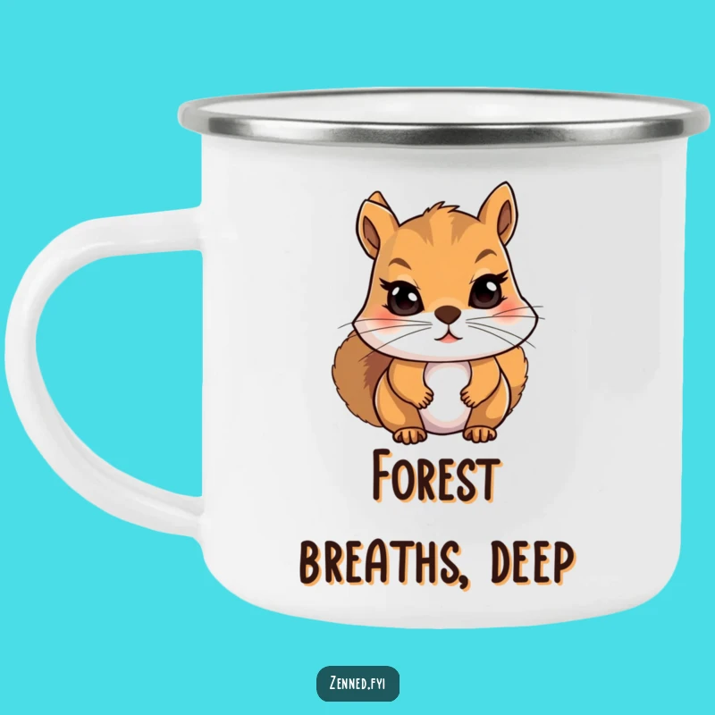 Funny Squirrel Meditation Camping Mug - Durable & Hilarious Gift for Outdoors