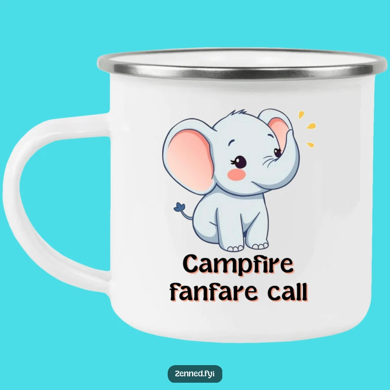 Funny Elephant Adventure Mug - Hilarious Campfire Music Gift