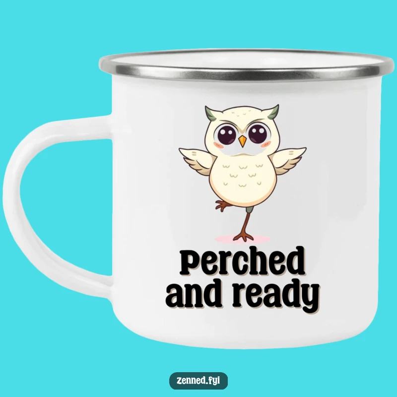 Funny Kawaii Owl Camping Mug: Durable & Cute Owl Lover Gift