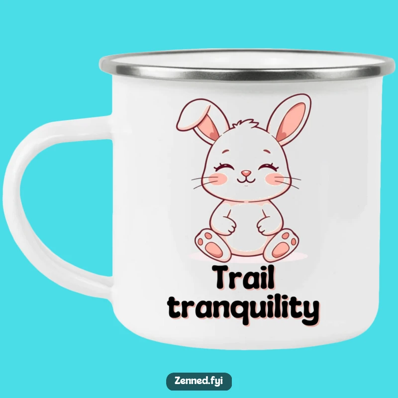 Funny Zen Bunny Camping Mug: Outdoor Meditation Mug, Hilarious Adventure Gift for Bunny Fans