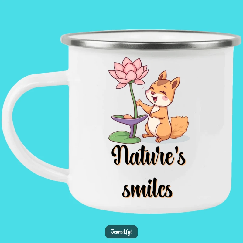 Funny Squirrel Camping Mug: Giggling Zen Seeker, Durable & Humorous Gift