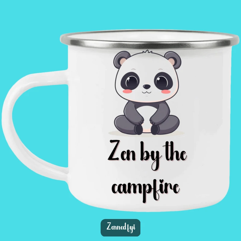 Funny Kawaii Panda Camping Mug - Sip Zenfully Outdoors