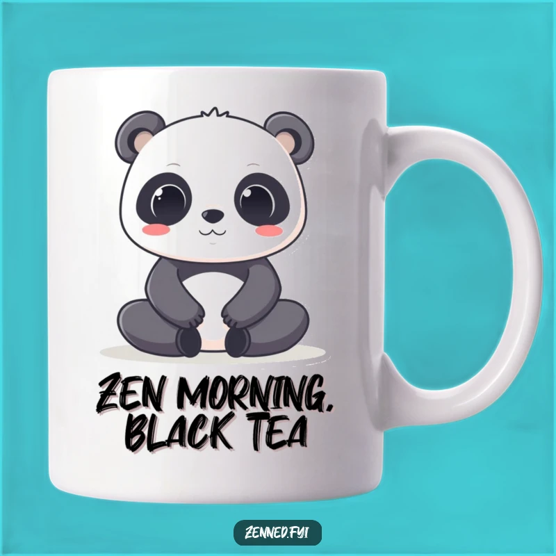 Funny Kawaii Panda Mug - Zen Focus and Relaxation, Perfect Yogi Gift