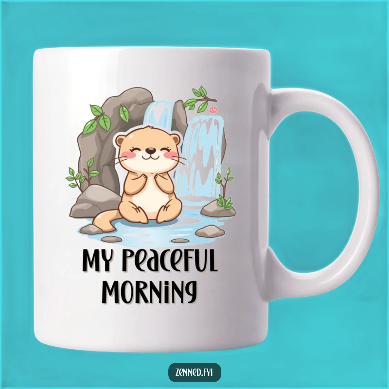 Funny Otter Meditation Mug: Find Your Zen with Humorous Bliss