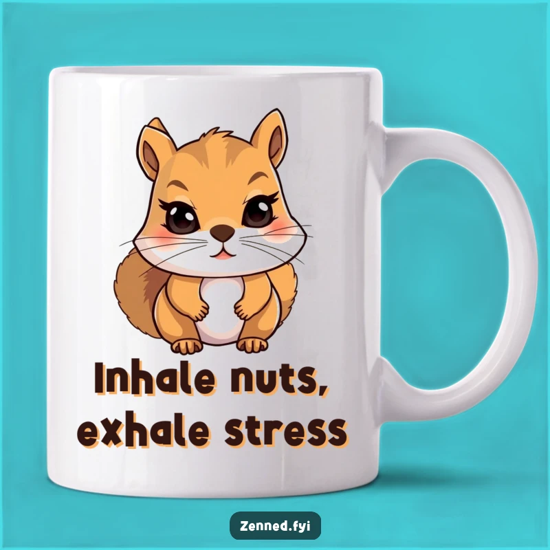 Funny Squirrel Meditation Mug - The Perfect Gift for Focused Mindfulness