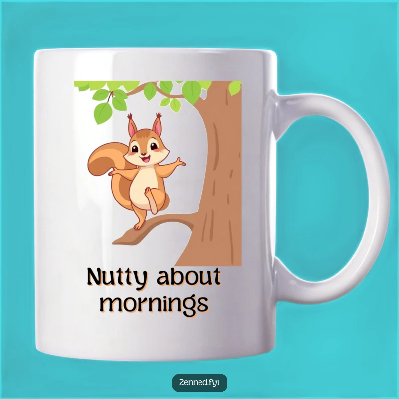 Funny Squirrel Yoga Mug - Cheerful Balance Humor Gift for Acrobats