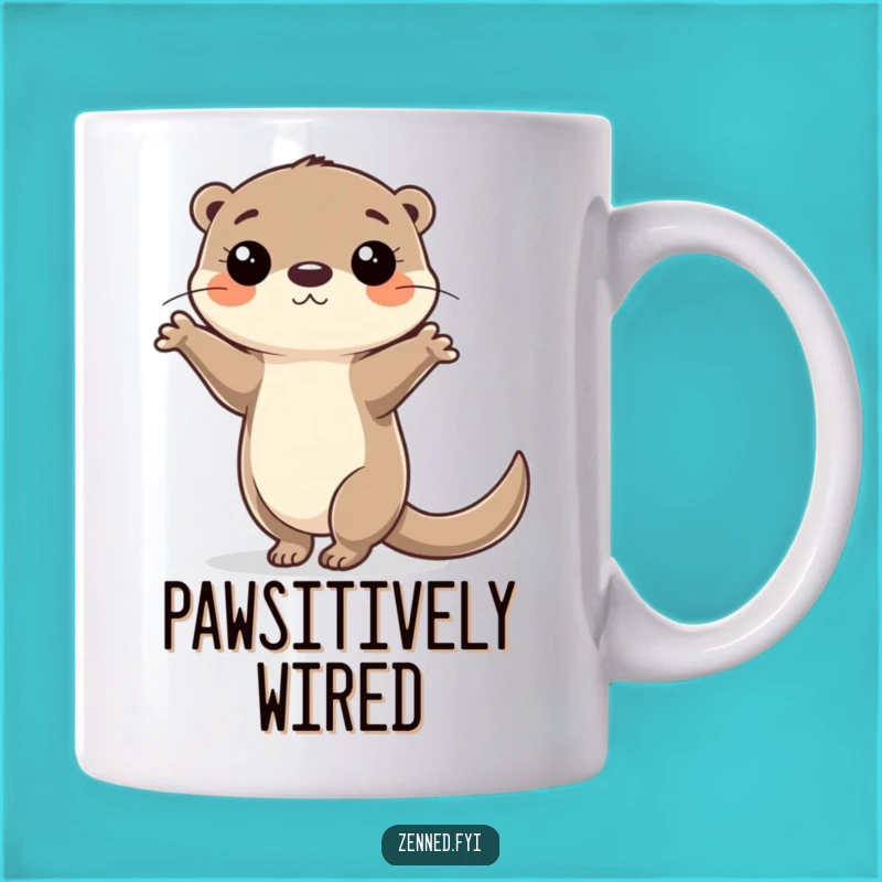 Funny Otter Balance Mug: Focused Aquatic Acrobat Gift