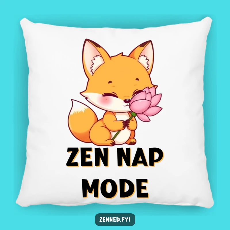 Comfortable Funny Orange Fox Pillow - Cozy Accent for a Peaceful, Serene Home