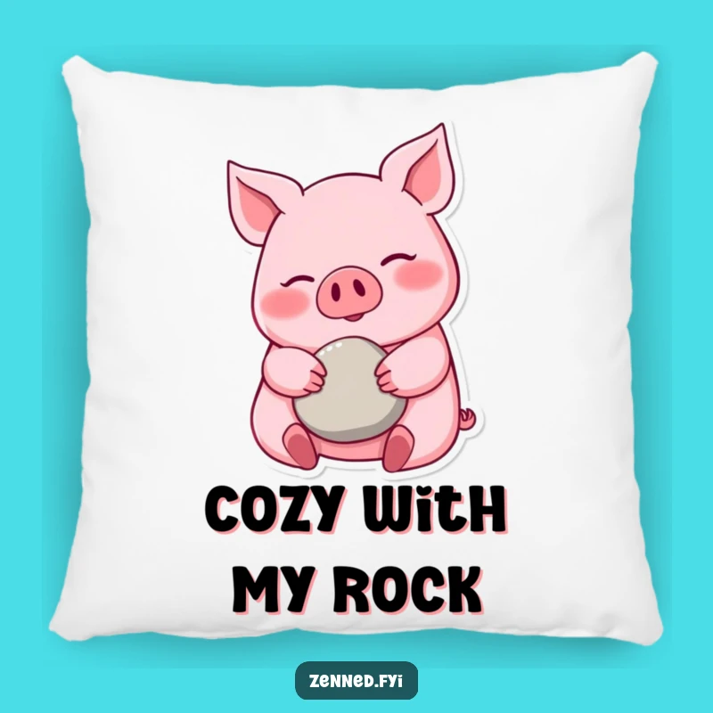 Comfortable Funny Pink Pig Pillow - Cozy Accent for a Relaxed, Peaceful Home