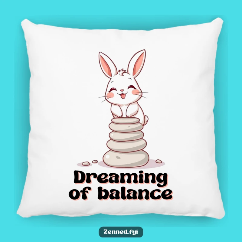Comfy Rabbit Balance Pillow - Cozy & Hilarious Comfort Gift