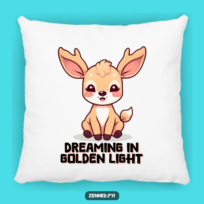 Funny Kawaii Deer Pillow - Soft Cushion for Joyful Dreams and Light