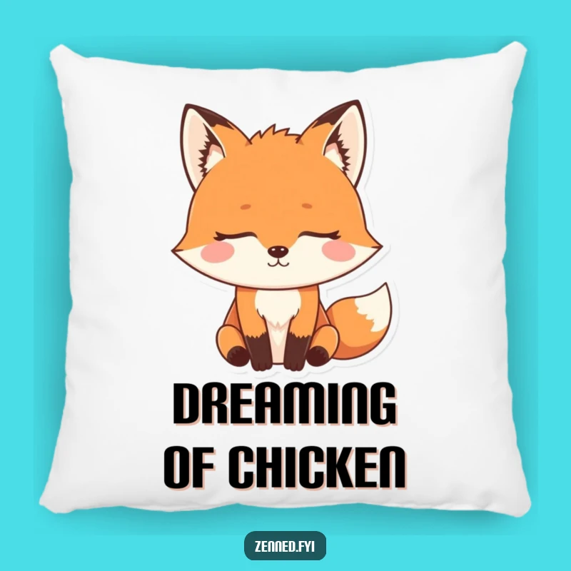 Funny Zen Fox Pillow: Cozy Meditating Cushion, Adorable and Hilarious Yoga Gift