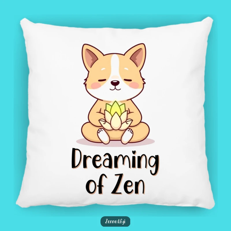 Funny Dog Zen Pillow - Soft & Hilarious Meditating Pooch Cushion