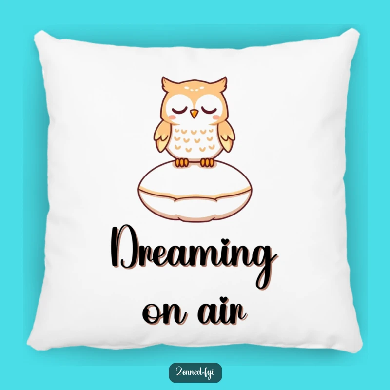 Funny Peaceful Owl Pillow - Cozy Comfort for Sweet Dreams