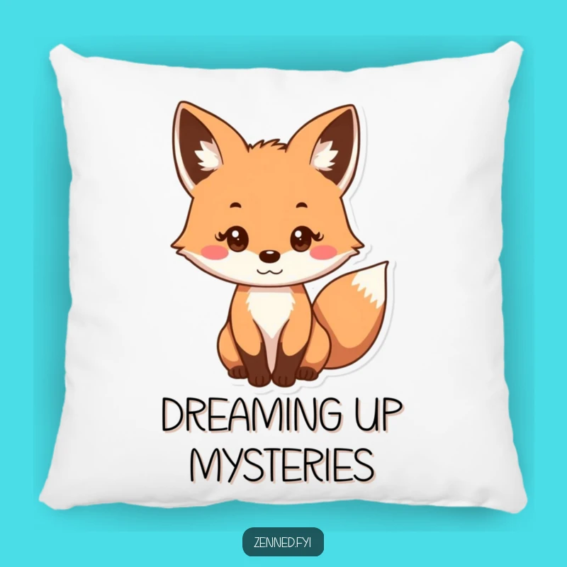 Funny Curious Fox Pillow - Gentle Gaze, Cozy Decor, Perfect Gift