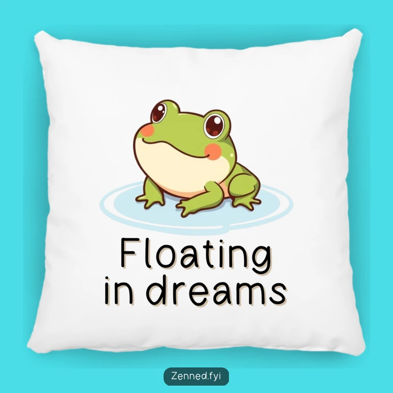 Funny Cozy Frog Pillow: Serene Floating Comfort Gift