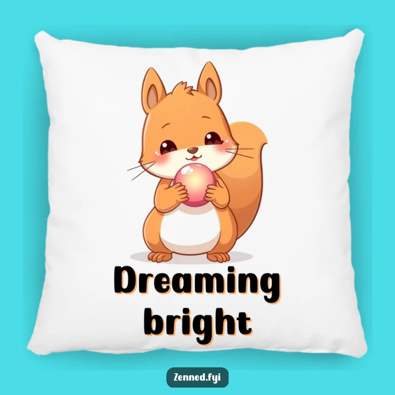 Funny Content Squirrel Orb Pillow: Cozy Magic, Adorable Funny Gift