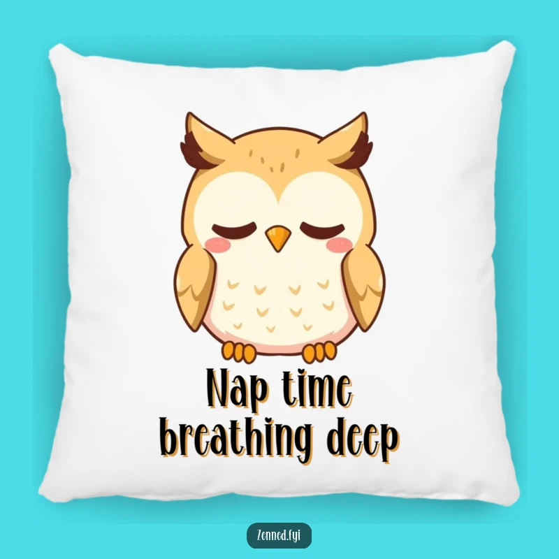 Funny Kawaii Owl Pillow - Cozy Cushion for Calm and Gentle Smiles