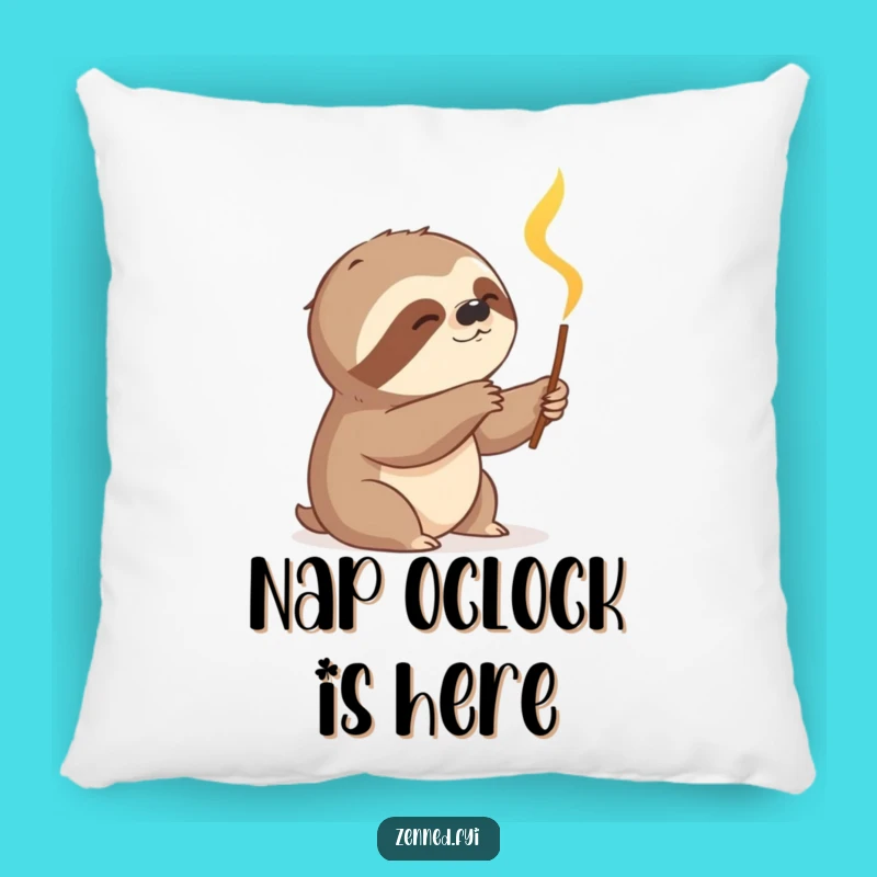 Funny Sloth Incense Pillow: Soft Comfort with Slow-Burn Humor
