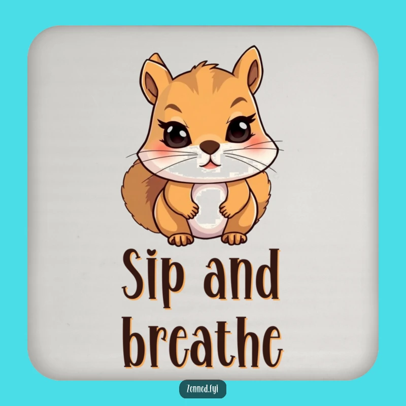 Funny Squirrel Coaster Set: Humorous Protection for Your Surfaces