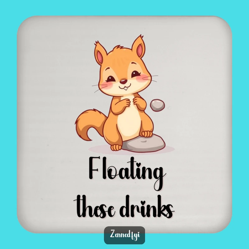 Funny Squirrel Magic Coasters: Protect Surfaces with Enchantment