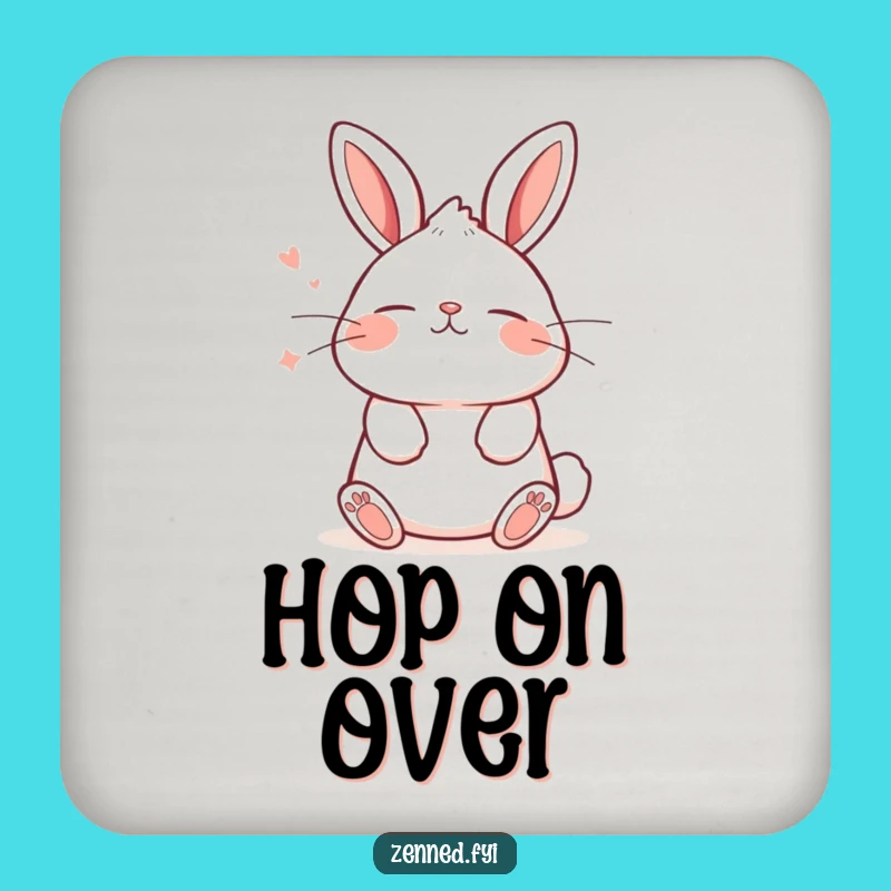 Funny Kawaii Bunny Coaster - Tranquil Breathing Decor Gift