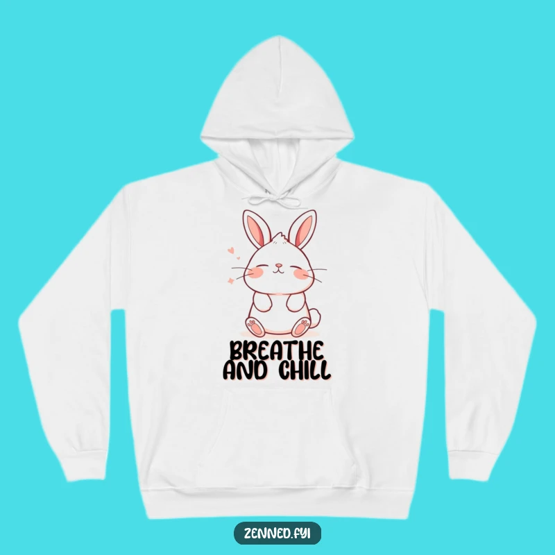 Funny Kawaii Bunny Hoodie - Cozy Tranquil Sweatshirt Gift