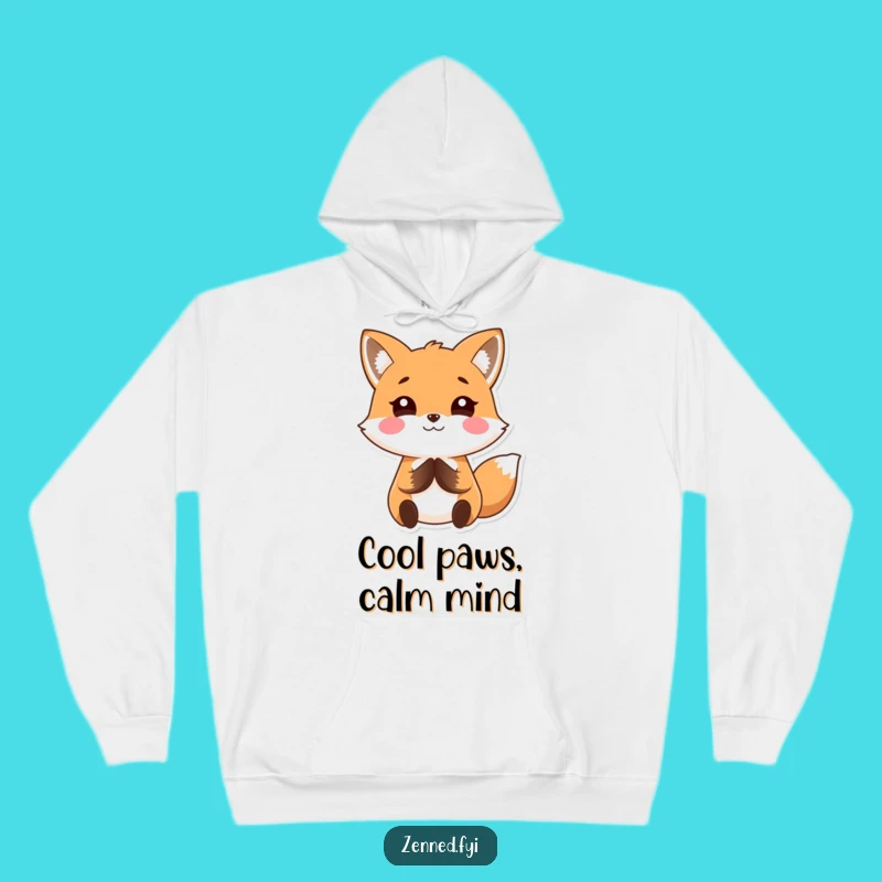 Funny Kawaii Fox Hoodie: Cozy Calm Character, Perfect Relaxing Funny Gift