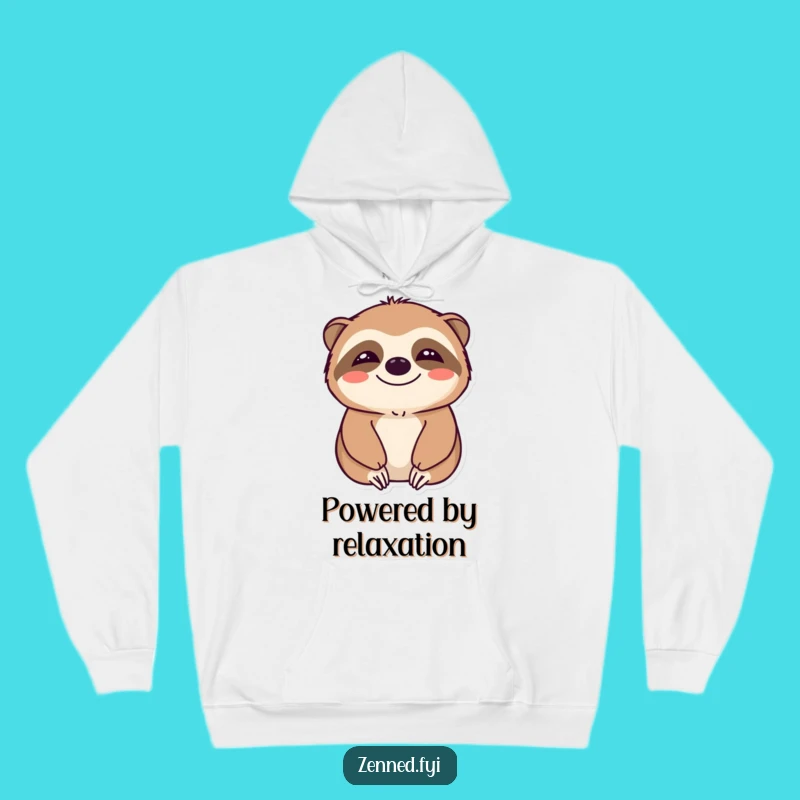 Funny Calm Sloth Hoodie - Cozy Relaxation, Smiling Peace, Perfect Gift