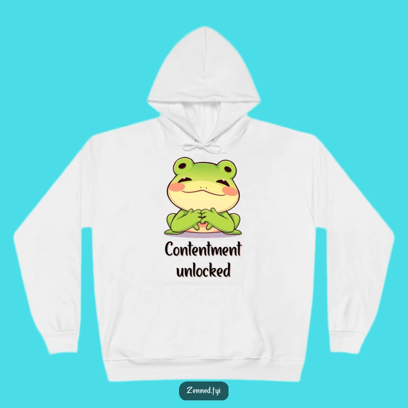 Funny Frog Hoodie, Contented Sigh, Cozy Warm Funny Gift
