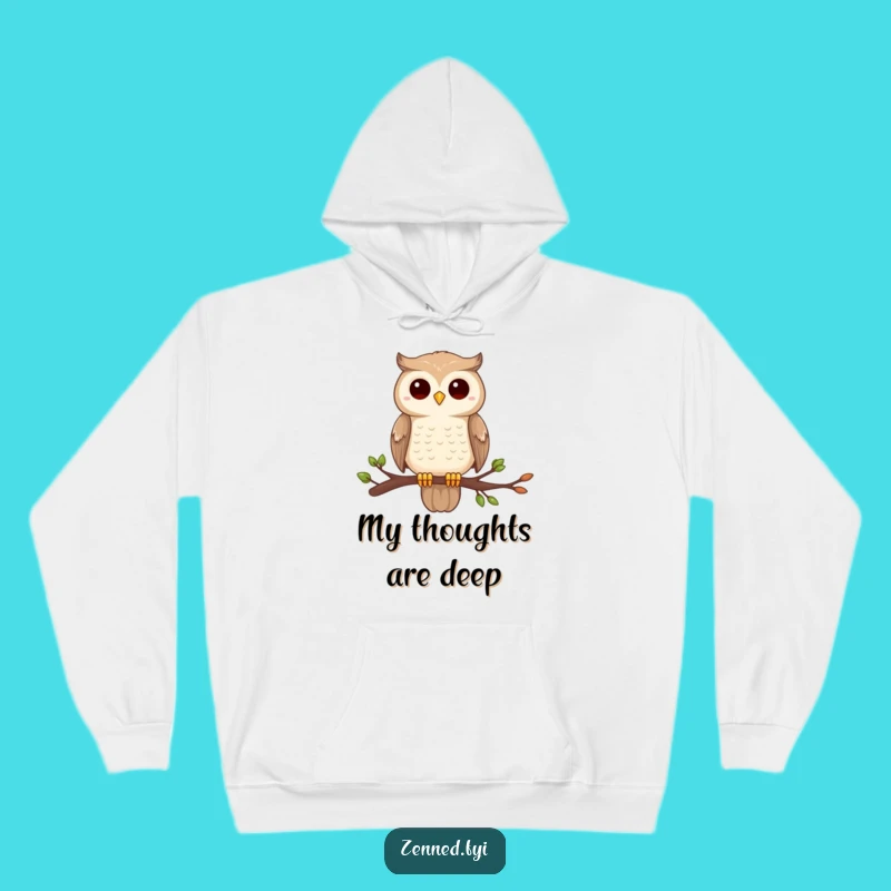Funny Owl Zen Hoodie: Cozy Comfort with Wise, Centered Animal Charm