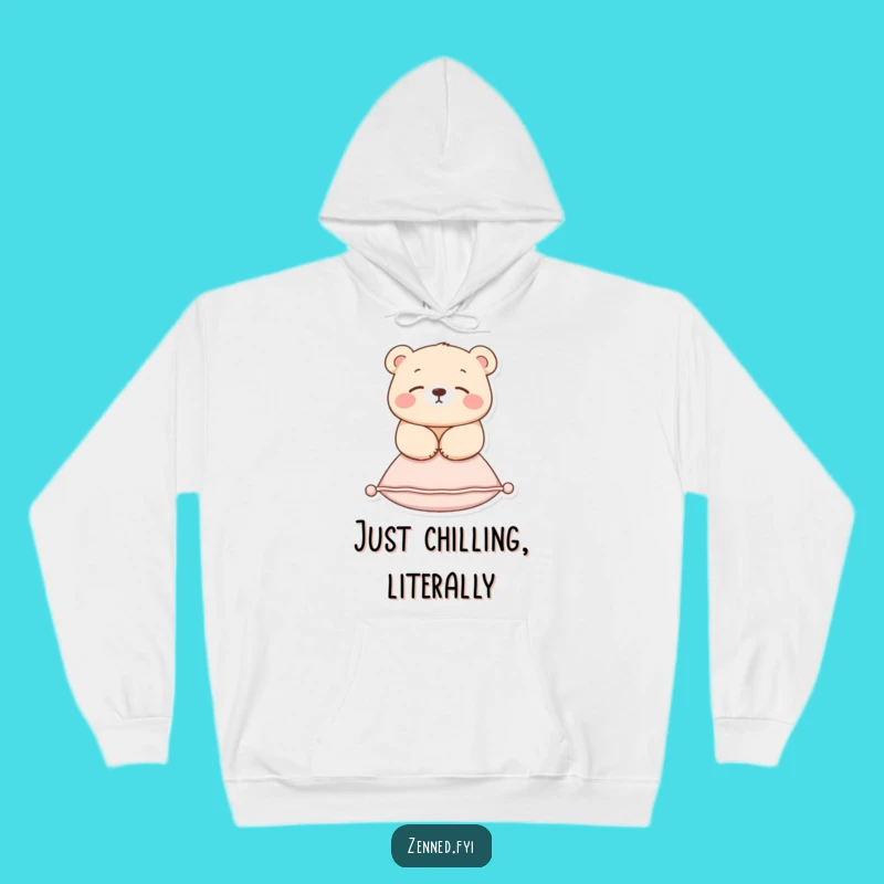 Funny Zen Bear Hoodie: Cozy Floating Bear Sweatshirt, Perfect Warm & Humorous Gift