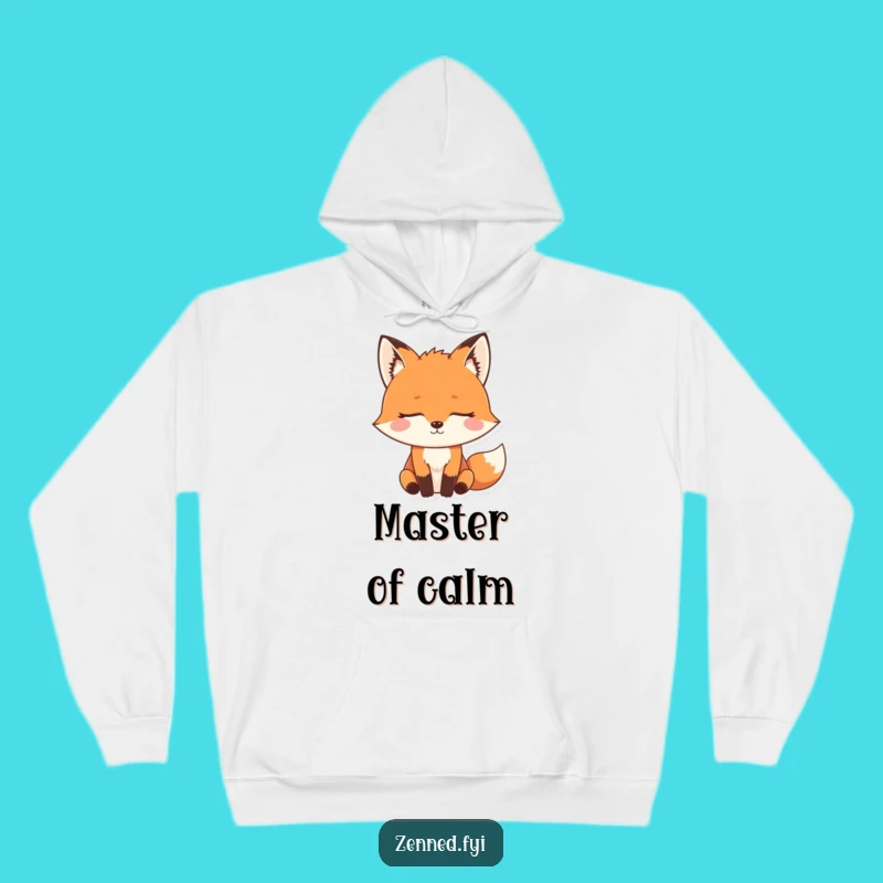 Funny Zen Fox Hoodie: Cozy Meditating Predator, Comfortable and Hilarious Yoga Gift