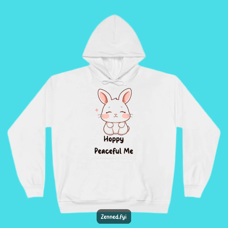Funny Rabbit Zen Hoodie - Cozy & Peaceful Breathing Sweatshirt Gift