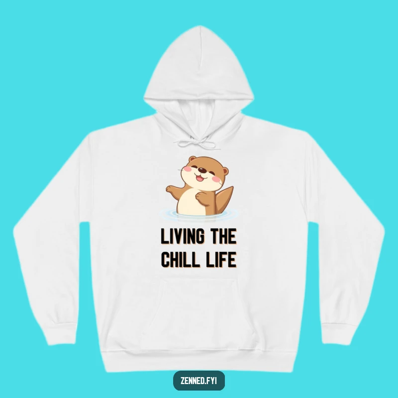 Funny Otter Hoodie: Cozy Floating Otter Sweatshirt, Perfect Warm and Humorous Gift