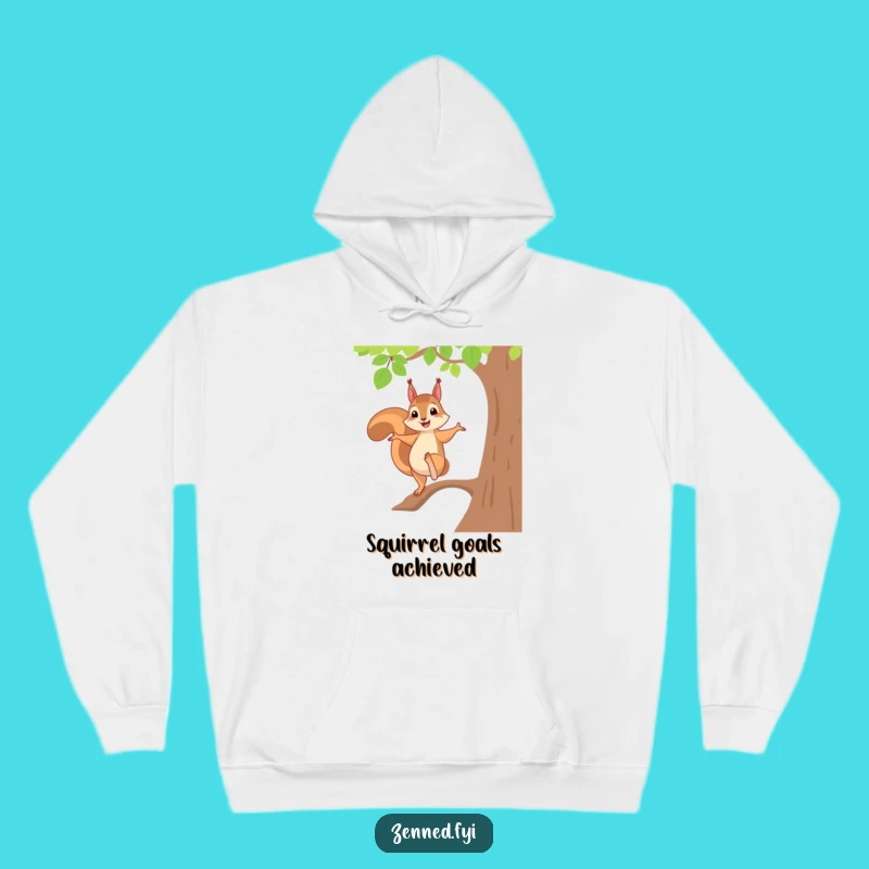 Funny Squirrel Yoga Hoodie - Cozy & Cheerful Balance Sweatshirt Gift