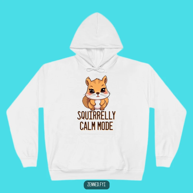 Funny Squirrel Meditation Hoodie - Cozy & Hilarious Gift for Stress Relief