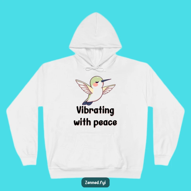 Funny Hummingbird Calm Hoodie: Cozy Zen Comfort with Peaceful Animal Charm