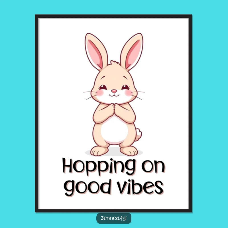 Funny Free Printable Wall Art: Serene Rabbit Hands for Peaceful Home Decor