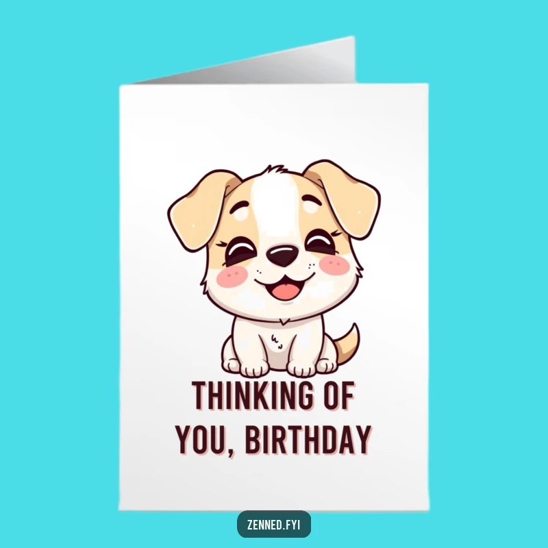 Free Printable Birthday Card: Thoughtful Dog for a Wise Downloadable Gift
