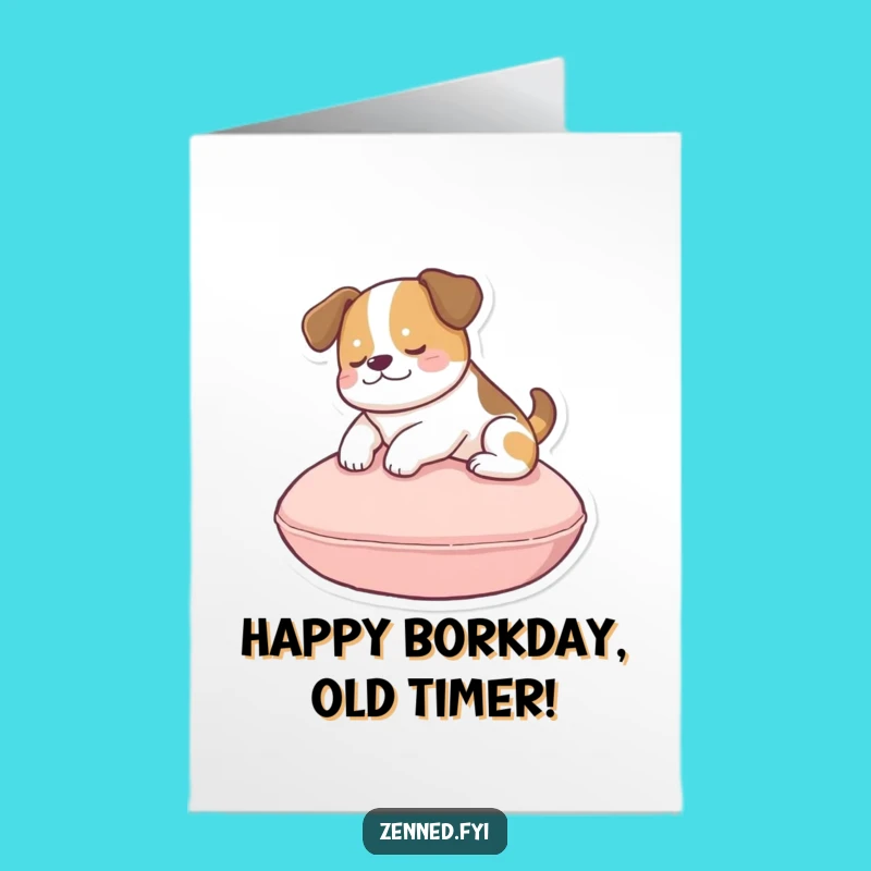 Free Printable Floating Dog Birthday Card - Funny Downloadable Gift for Pup Lovers