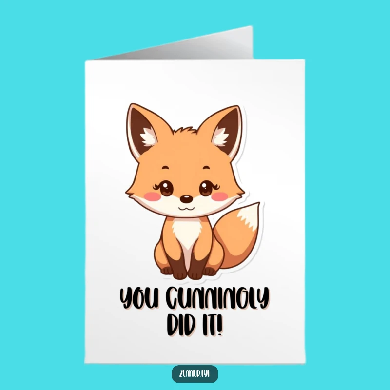 Free Printable Fox Congrats Card: Humorous Downloadable for Any Occasion