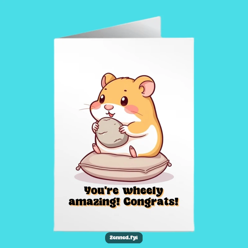 Free Printable Congrats Card: Content Hamster Downloable Gift
