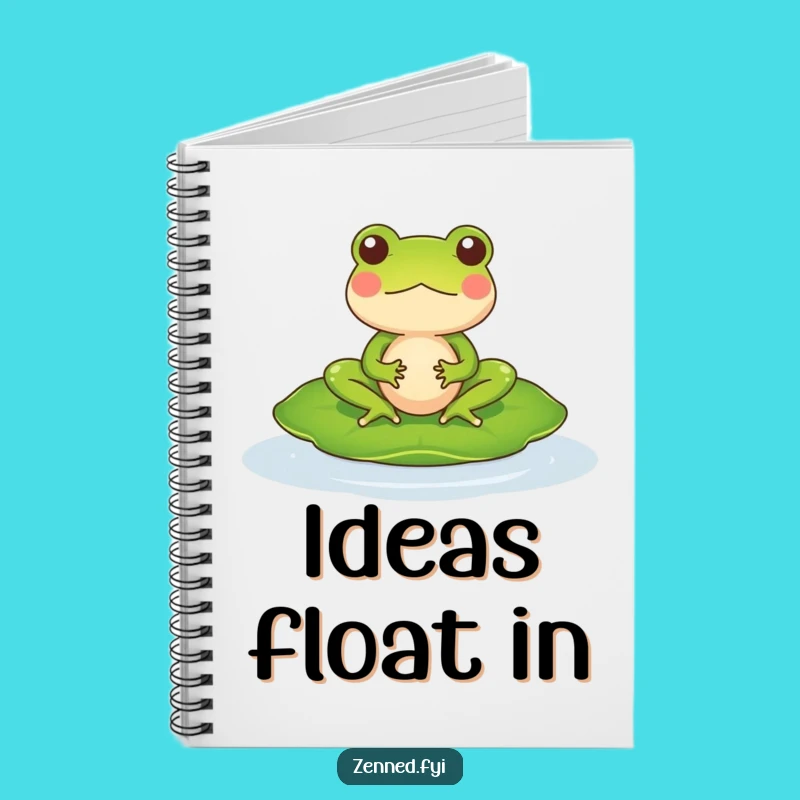 Funny Frog Meditation Notebook: Zen Amphibian Journal Gift