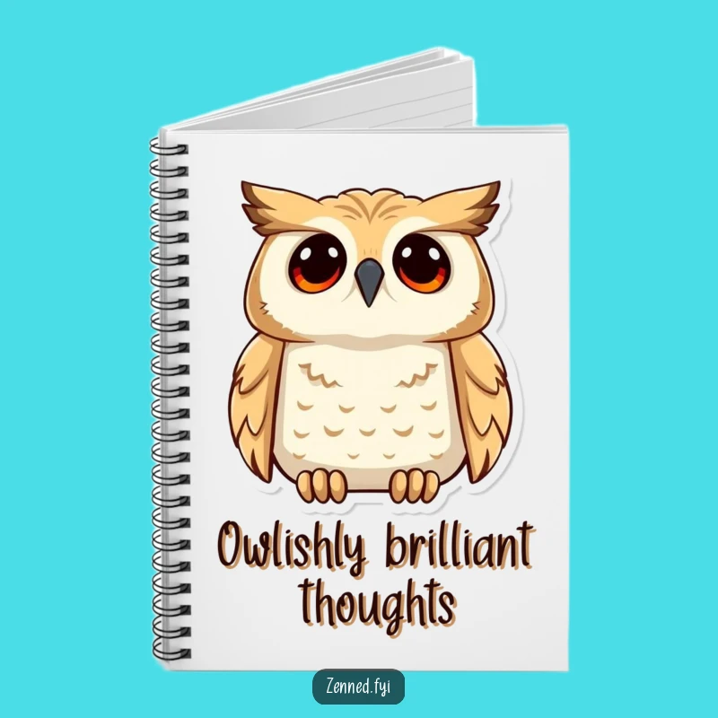 Funny Owl Understanding Notebook - Wise Gaze Journal for Deep Thoughts