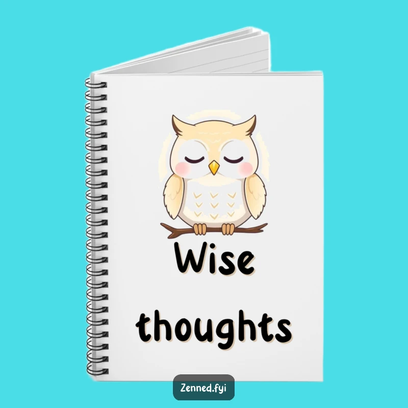 Funny Peaceful Owl Aura Notebook: Jot Down Serene Thoughts, Perfect Funny Gift