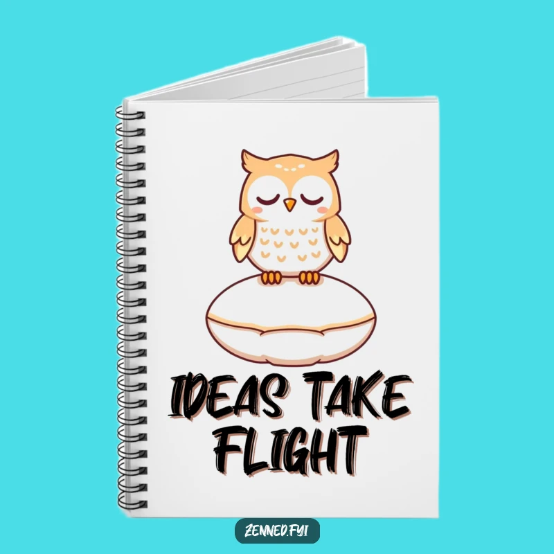 Funny Peaceful Owl Notebook - Jot Down Your Whimsical Thoughts