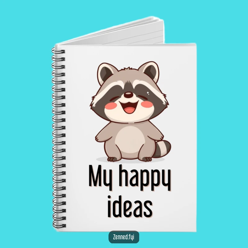 Funny Raccoon Zen Notebook: Contented Critter Calmness Journal, Perfect Funny Gift